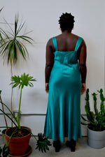 Atonement Emerald Silk Dress