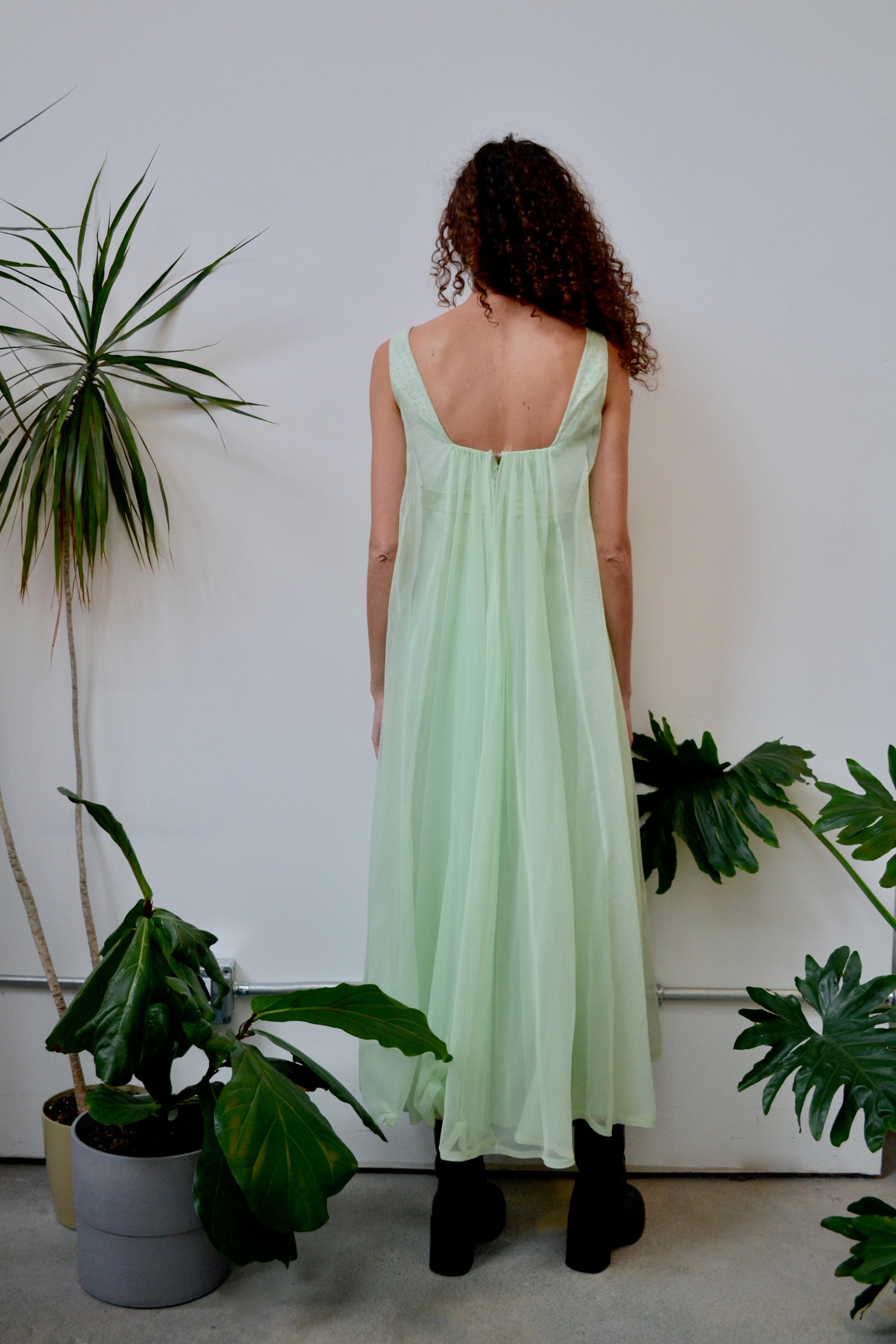 Honeydew Cape Dress