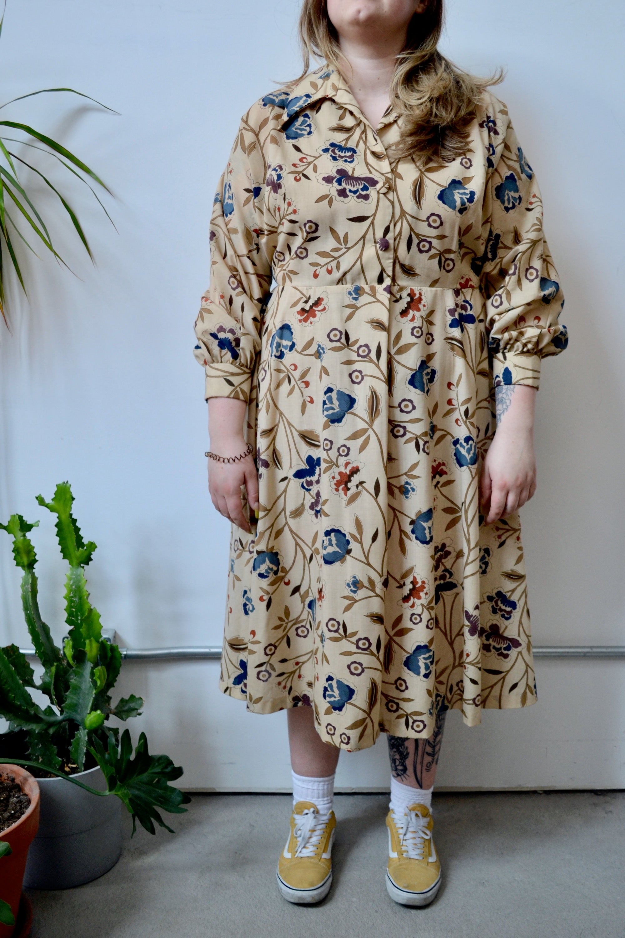 Seventies Floral Dress