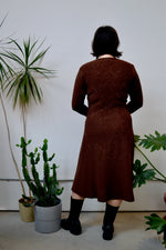 Fifties Chocolate Hand Loomed Dress