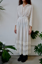 Antique Gauzy Cotton Tea Dress