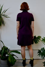 Plum Knit Shift Dress