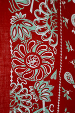 Gorgeous Vintage Cotton Red Bandana