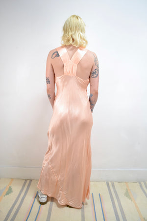 Champagne Pink Satin Slip