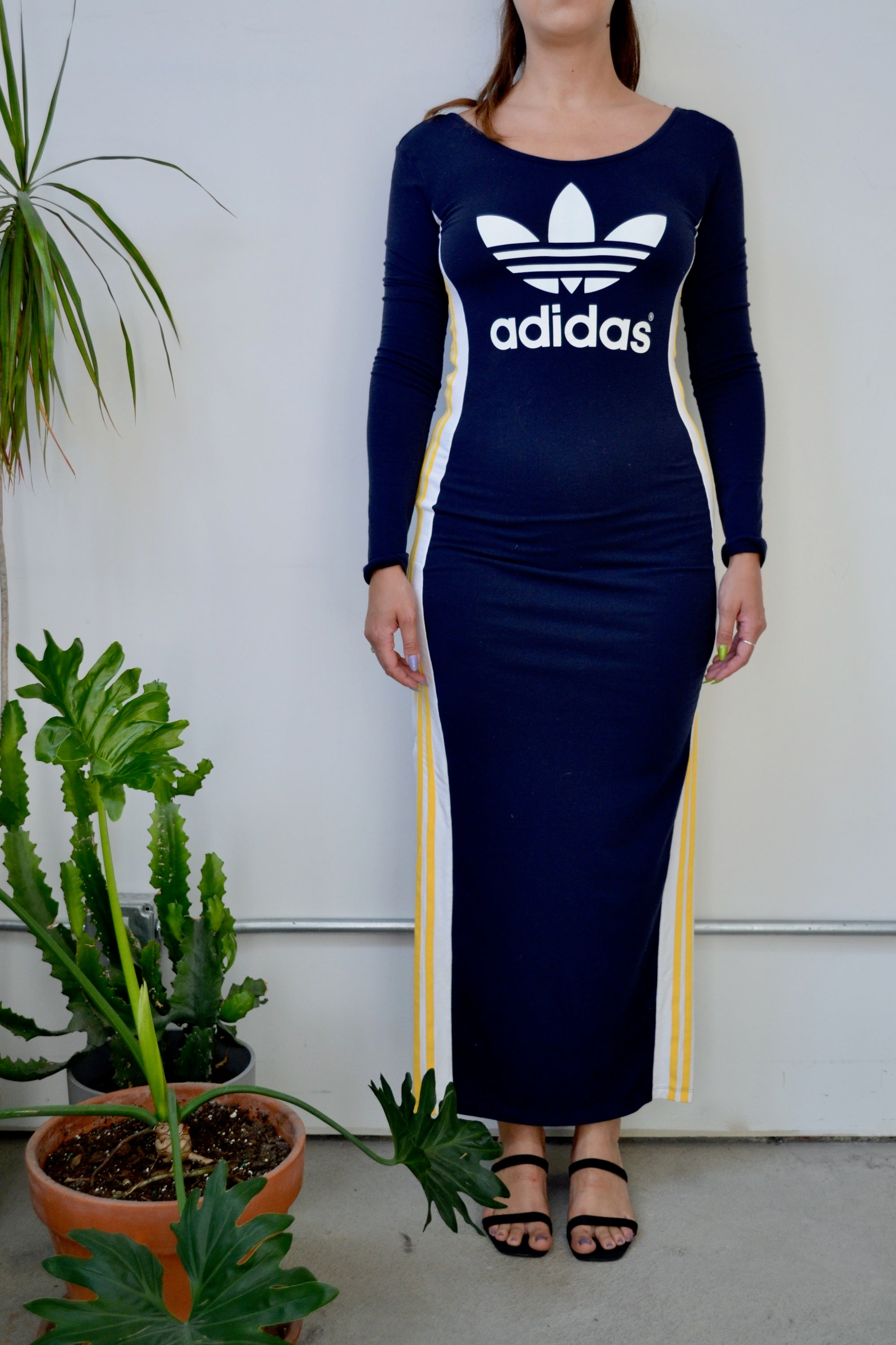 adidas bodycon dress adidas Women's Bodycon Tank Logo Dress