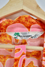 Vintage Hawaiian Barkcloth Robe