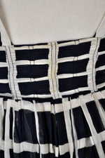 Gorgeous 50s Black and White Dress