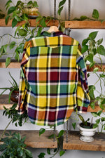 Fifties Plaid Wool Button Up