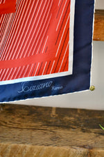 Vintage Hand Rolled Silk Scarf