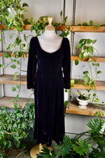 Dark Plum Velvet Dress