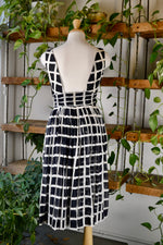 Gorgeous 50s Black and White Dress