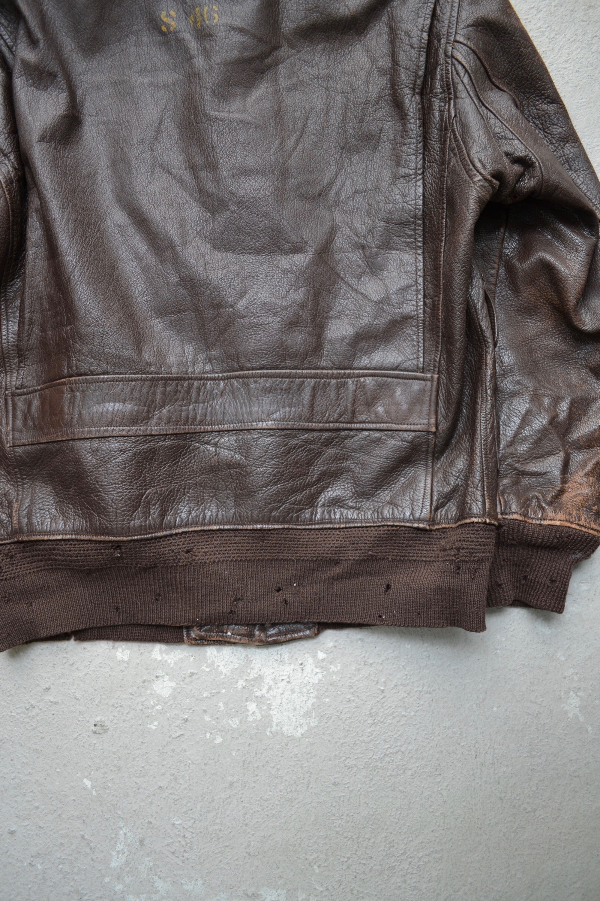 WWII USN Leather Flyer Jacket
