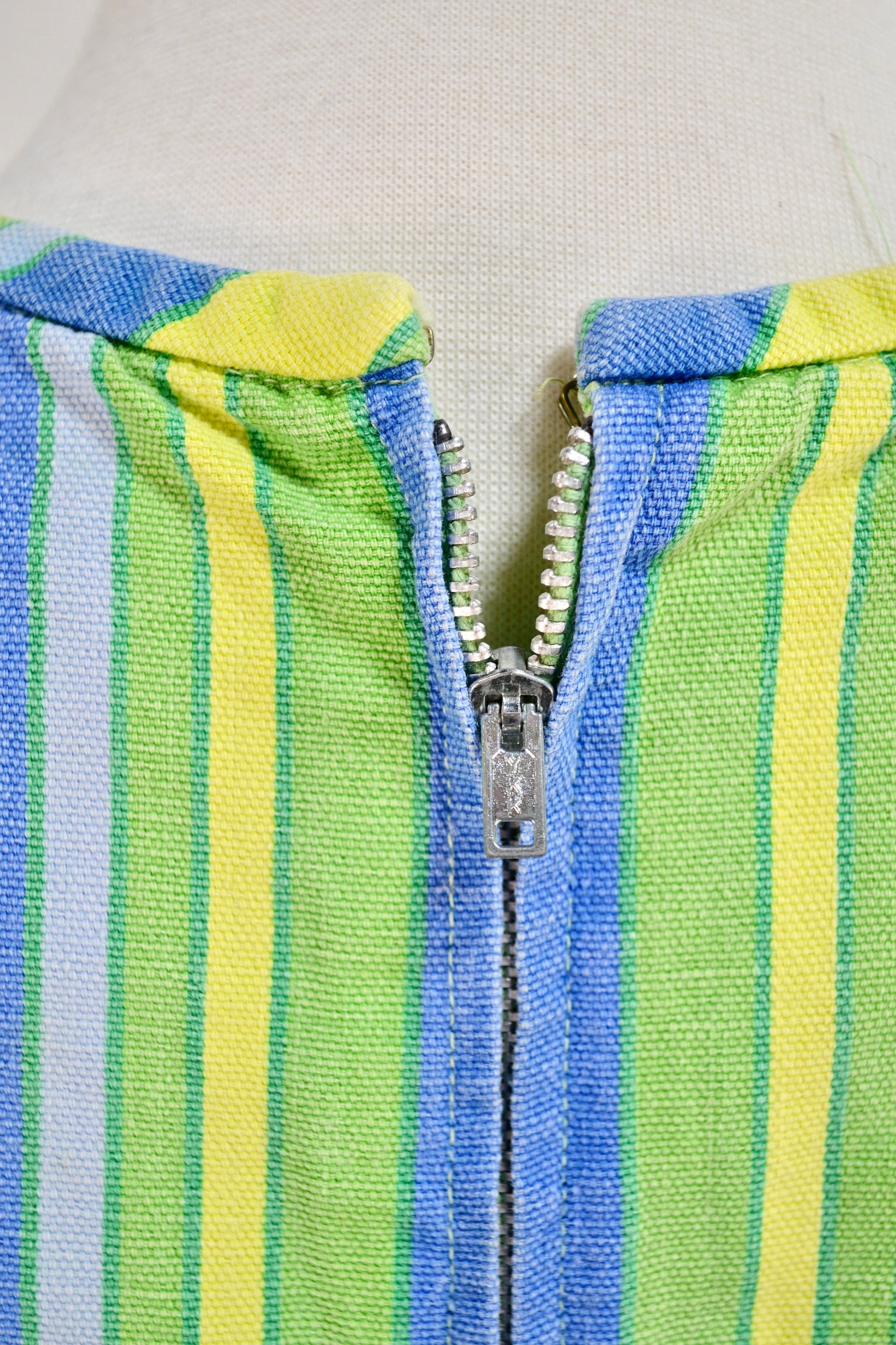 Vintage Sears Striped Cotton Shift Dress