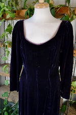 Dark Plum Velvet Dress