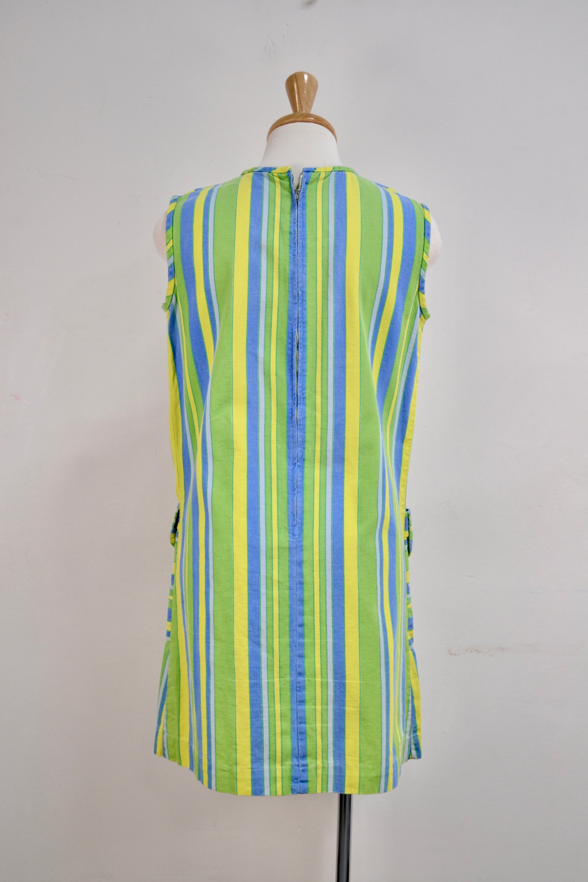 Vintage Sears Striped Cotton Shift Dress