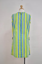 Vintage Sears Striped Cotton Shift Dress
