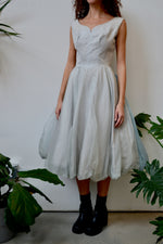 Fifties Icy Grey Party Dress