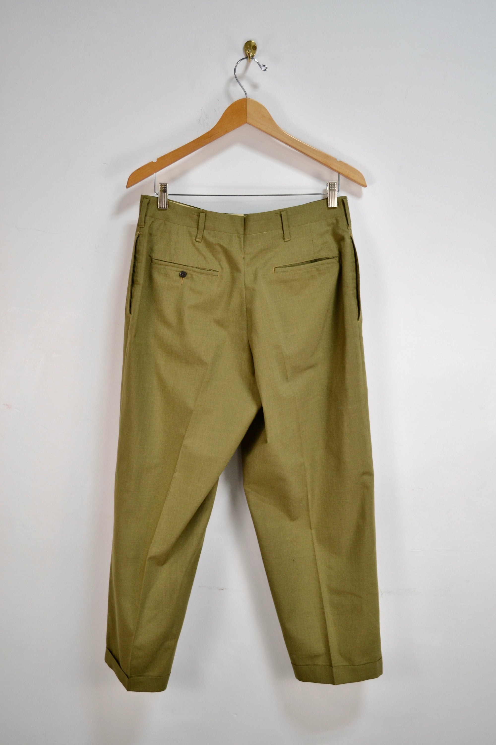 Vintage Olive Green Trousers