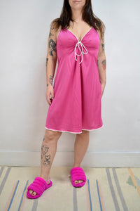 Hot Pink Nylon Slip