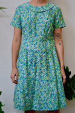 Fifties Floral Cotton Dress