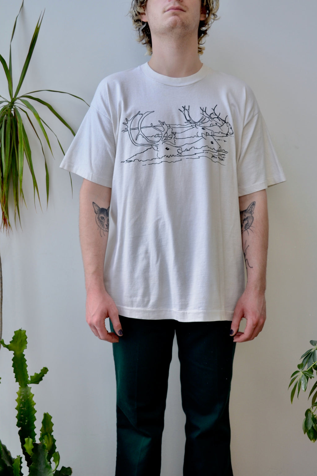 Caribou Print Tee