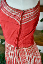 Fifties Off Shoulder Metallic Wiggle Dress