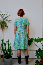 Fifties Floral Cotton Dress