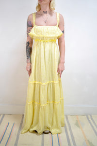 Lemon Sherbert Tiered Maxi