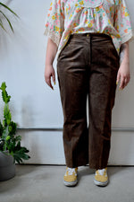 Nineties Brown Suede Pants