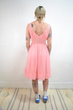 Bubblegum Nylon Slip Dress