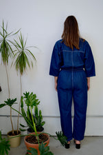 Dark Wash Denim Jumpsuit