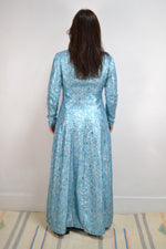 Icy Blue Tinsel Maxi