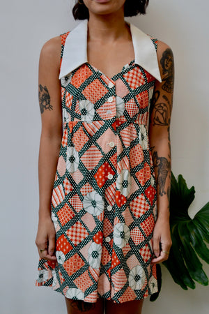 Patterned Mini Dress