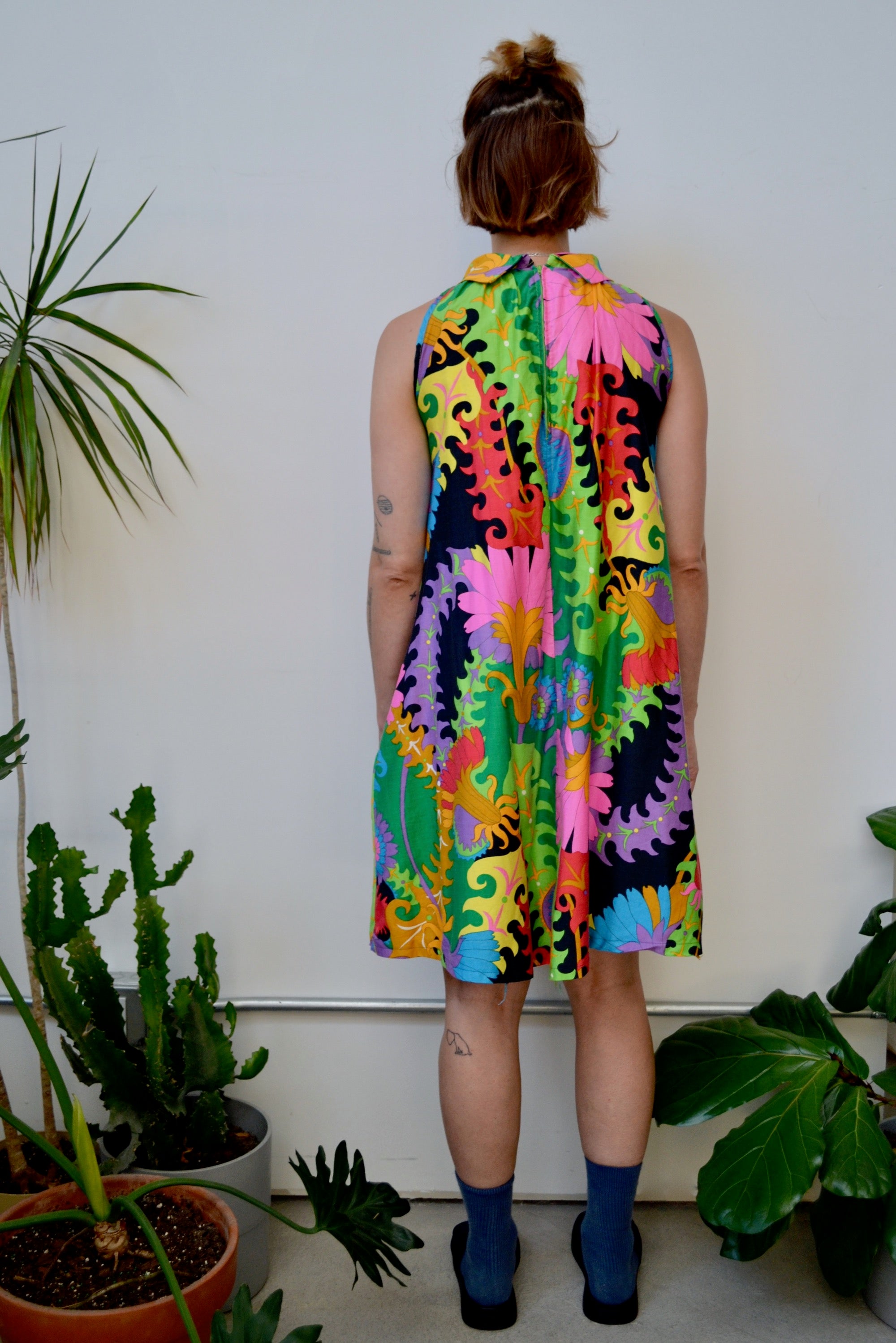 60s Psychedelic Garden Dress