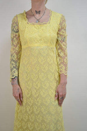 Lemon Lace Maxi