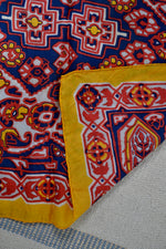 Vintage Patterned Silk Scarf