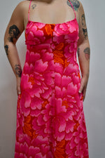 Hot Pink Floral Vacay Dress