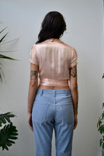 Baby Pink Satin Blouse