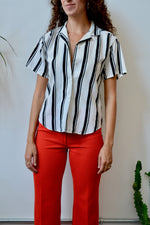 B&W Striped Blouse