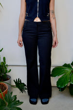 Y2K Pinstripe Flares