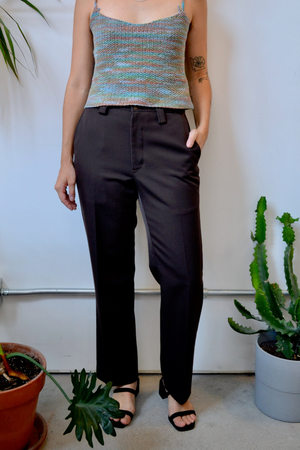 Seventies Brown Uniform Trousers