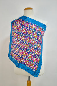 Floral Patterned Silk Scarf