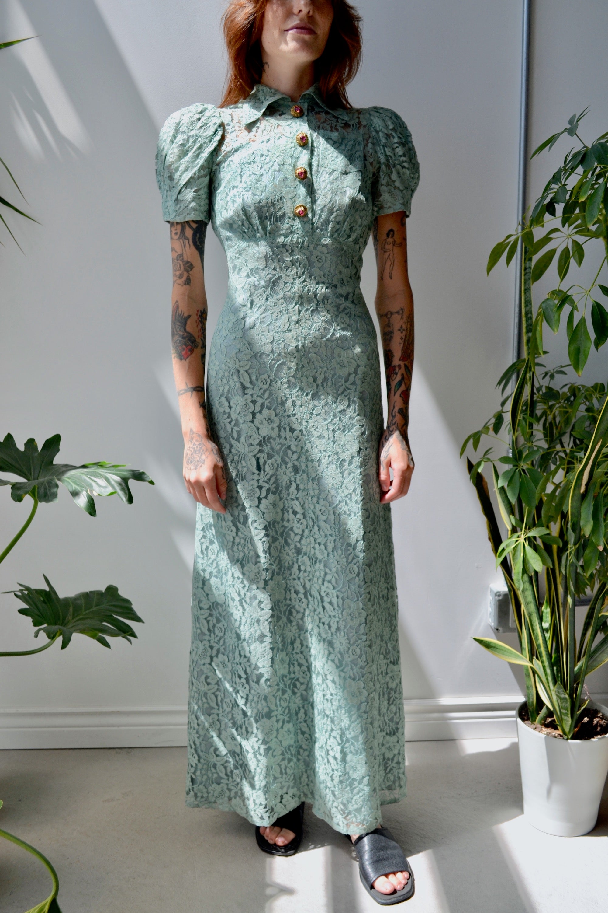 Gorgeous Seafoam Lace Dress