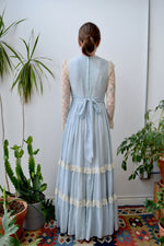 Pale Blue Seventies Gown