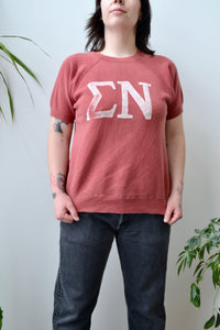 Sixties "Sigma Nu" Rust Sweatshirt Tee