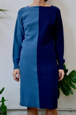 Two Tone Wool Dress