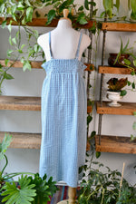 90s/00s Plaid Seersucker Babydoll Summer Dress