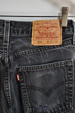 Faded Black Button Fly Levi 501's