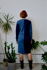 Two Tone Wool Dress