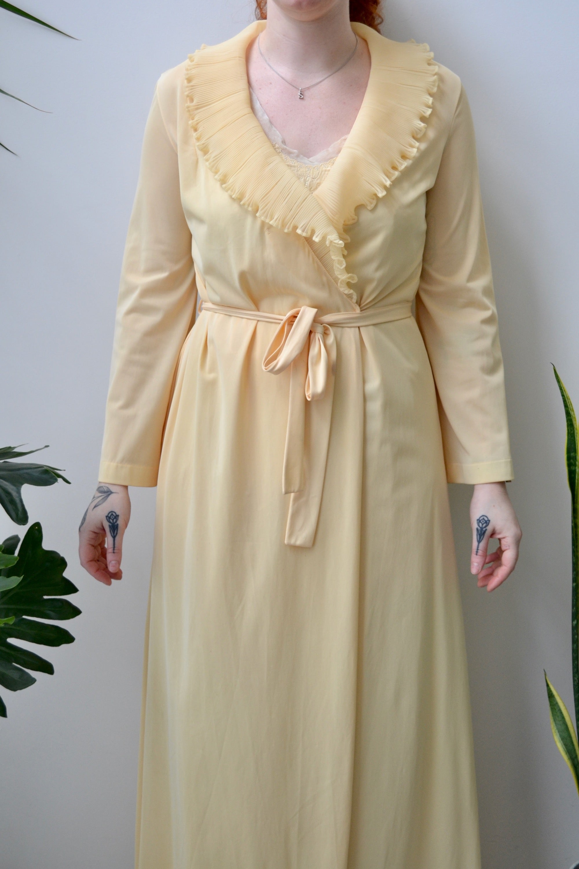 Butter Yellow Dressing Gown